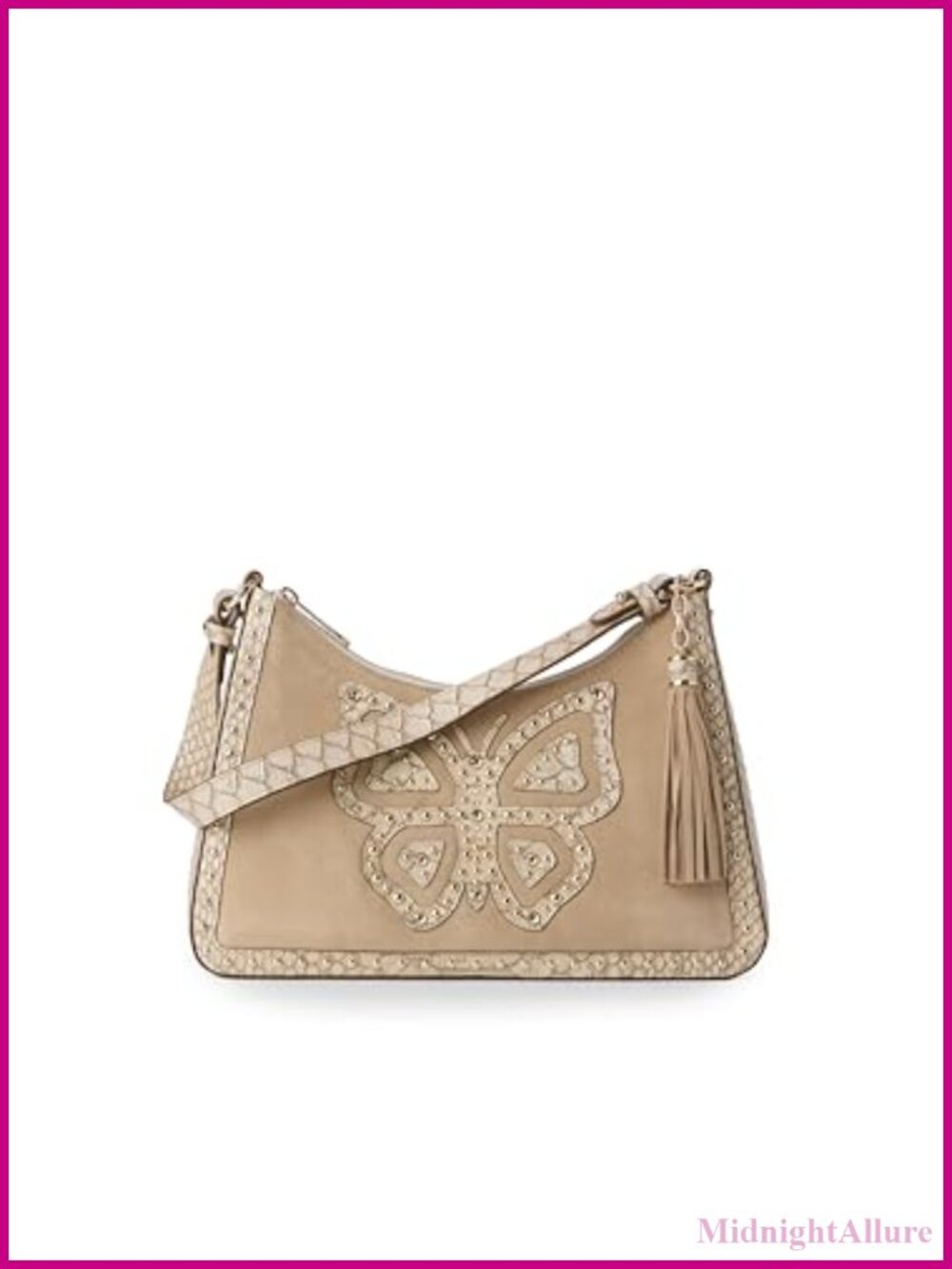 Esme Baguette Shoulder Bag Textured Zip Top Dust Bag Included